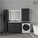 STYLE LINE Тумба напольная STYLELINE "Атлантика 100", Люкс Плюс графит с раковиной Атлантика 100 СС-00002574