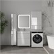 STYLE LINE Тумба напольная STYLELINE "Атлантика 70", Люкс Плюс белый глянец с раковиной Атлантик 70 СС-00002578