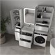 STYLE LINE Тумба напольная STYLELINE "Атлантика 60", Люкс Плюс белый глянец с раковиной Атлантик 60 СС-00002575