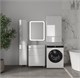 STYLE LINE Тумба напольная STYLELINE "Атлантика 60", Люкс Плюс белый глянец с раковиной Атлантик 60 СС-00002575