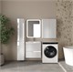 STYLE LINE Тумба подвесная "Атлантика 60", Люкс Плюс белый глянец с раковиной Атлантик 60 СС-00002590