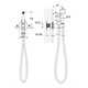 TIMO Смеситель встроенный с гигиеническим душем Saona бронза шлифованная (2337/15SM) 2337/15SM