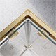 BELBAGNO Luce Душевой уголок квадратный размер 80x80 см профиль - золото / стекло - прозрачное, двери раздвижные LUCE-A-2-80-C-ORO