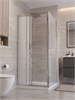 BELBAGNO Uno-195 Душевой уголок квадратный размер 90x90 см, двери раздвижные, профиль - хром / стекло - матовое UNO-195-AF-31-90-P-Cr