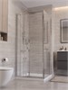 BELBAGNO Uno-195 Душевой уголок квадратный размер 100x100 см, двери раздвижные, профиль - хром / стекло - прозрачное UNO-195-AF-31-100-C-Cr