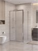 BELBAGNO Uno-195 Душевой уголок прямоугольный размер 110x90 см, двери раздвижные, профиль - хром / стекло - матовое UNO-195-AH-1-110/90-P-Cr