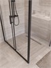 BELBAGNO Uno-195 Душевой уголок прямоугольный размер 120x90 см, двери раздвижные, профиль - черный матовый / стекло - прозрачное UNO-195-AH-1-120/90-C-NERO