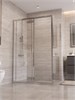 BELBAGNO Uno-195 Душевой уголок прямоугольный размер 130x100 см, двери раздвижные, профиль - хром / стекло - прозрачное UNO-195-AH-1-130/100-C-Cr