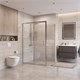 BELBAGNO Uno-195 Душевой уголок прямоугольный размер 130x90 см, двери раздвижные, профиль - хром / стекло - прозрачное UNO-195-AH-1-130/90-C-Cr