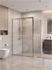 BELBAGNO Uno-195 Душевой уголок прямоугольный размер 130x90 см, двери раздвижные, профиль - хром / стекло - прозрачное UNO-195-AH-1-130/90-C-Cr