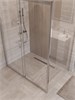 BELBAGNO Uno-195 Душевой уголок прямоугольный размер 140x100 см, двери раздвижные, профиль - хром / стекло - прозрачное UNO-195-AH-1-140/100-C-Cr