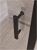 BELBAGNO Uno-195 Душевой уголок прямоугольный размер 140x100 см, двери раздвижные, профиль - черный матовый / стекло - прозрачное UNO-195-AH-1-140/100-C-NERO