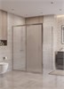 BELBAGNO Uno-195 Душевой уголок прямоугольный размер 150x90 см, двери раздвижные, профиль - хром / стекло - матовое UNO-195-AH-1-150/90-P-Cr