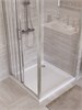 BELBAGNO Uno-195 Душевой уголок прямоугольный размер 100x90 см, двери раздвижные, профиль - сатин / стекло - прозрачное UNO-195-AHF-31-100/90-C-IN