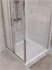 BELBAGNO Uno-195 Душевой уголок прямоугольный размер 100x90 см, двери раздвижные, профиль - хром / стекло - матовое UNO-195-AHF-31-100/90-P-Cr