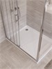 BELBAGNO Uno-195 Душевой уголок прямоугольный размер 110x100 см, двери раздвижные, профиль - хром / стекло - прозрачное UNO-195-AHF-31-110/100-C-Cr