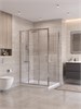 BELBAGNO Uno-195 Душевой уголок прямоугольный размер 120x100 см, двери раздвижные, профиль - хром / стекло - прозрачное UNO-195-AHF-31-120/100-C-Cr