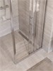 BELBAGNO Uno-195 Душевой уголок прямоугольный размер 80x100 см, двери раздвижные, профиль - хром / стекло - прозрачное UNO-195-AHF-31-80/100-C-Cr