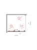 BELBAGNO Uno-195 Душевой уголок прямоугольный размер 90x80 см, двери раздвижные, профиль - черный матовый / стекло - прозрачное UNO-195-AHF-31-90/80-C-NERO
