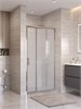 BELBAGNO Uno-195 Душевая дверь в нишу ширина 100 см, двери раздвижные, профиль - хром / стекло - матовое UNO-195-BF-3-100-P-Cr