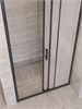 BELBAGNO Uno-195 Душевая дверь в нишу ширина 100 см, двери раздвижные, профиль - черный матовый / стекло - матовое UNO-195-BF-3-100-P-NERO