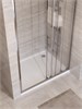 BELBAGNO Uno-195 Душевая дверь в нишу ширина 110 см, двери раздвижные, профиль - хром / стекло - прозрачное UNO-195-BF-3-110-C-Cr