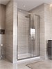 BELBAGNO Uno-195 Душевая дверь в нишу ширина 110 см, двери раздвижные, профиль - хром / стекло - прозрачное UNO-195-BF-3-110-C-Cr