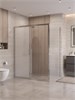 BELBAGNO Uno-195 Душевой уголок прямоугольный размер 160x90 см, двери раздвижные, профиль - хром / стекло - матовое UNO-195-AH-1-160/90-P-Cr