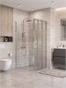BELBAGNO Uno-195 Душевой уголок прямоугольный размер 80x90 см, двери раздвижные, профиль - хром / стекло - прозрачное UNO-195-AHF-31-80/90-C-Cr