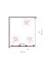 BELBAGNO Uno-195 Душевой уголок прямоугольный размер 90x100 см, двери раздвижные, профиль - хром / стекло - прозрачное UNO-195-AHF-31-90/100-C-Cr