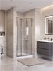 BELBAGNO Uno-195 Душевая дверь в нишу ширина 80 см, двери раздвижные, профиль - хром / стекло - прозрачное UNO-195-BF-3-80-C-Cr