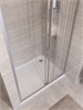 BELBAGNO Uno-195 Душевая дверь в нишу ширина 90 см, двери раздвижные, профиль - сатин / стекло - прозрачное UNO-195-BF-3-90-C-IN