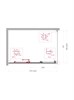 BELBAGNO Uno-195 Душевой уголок прямоугольный размер 120x80 см, двери раздвижные, профиль - хром / стекло - прозрачное UNO-195-AHF-31-120/80-C-Cr