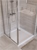 BELBAGNO Uno-195 Душевой уголок прямоугольный размер 100x80 см, двери раздвижные, профиль - хром / стекло - прозрачное UNO-195-AHF-31-100/80-C-Cr
