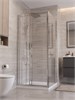 BELBAGNO Uno-195 Душевой уголок прямоугольный размер 90x70 см, двери раздвижные, профиль - хром / стекло - прозрачное UNO-195-AHF-31-90/70-C-Cr
