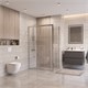 BELBAGNO Uno-195 Душевой уголок прямоугольный размер 120x70 см, двери раздвижные, профиль - хром / стекло - прозрачное UNO-195-AH-1-120/70-C-Cr