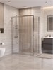 BELBAGNO Uno-195 Душевой уголок прямоугольный размер 130x80 см, двери раздвижные, профиль - хром / стекло - прозрачное UNO-195-AH-1-130/80-C-Cr