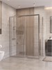 BELBAGNO Uno-195 Душевой уголок прямоугольный размер 150x80 см, двери раздвижные, профиль - хром / стекло - прозрачное UNO-195-AH-1-150/80-C-Cr