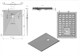 ESBANO Flat Поддон прямоугольный размер 120x90 см, черный ESPFT129B