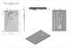 ESBANO Flat Поддон прямоугольный размер 140x90 см, антрацит ESPFT149A