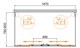 CEZARES Molveno Душевой уголок прямоугольный размер 170x80 см двери раздвижные профиль - хром / стекло - прозрачное MOLVENO-AH-2/2-170/80-C-Cr-IV