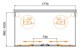 CEZARES Molveno Душевой уголок прямоугольный размер 180x100 см двери раздвижные профиль - хром / стекло - прозрачное MOLVENO-AH-2/2-180/100-C-Cr-IV