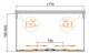 CEZARES Molveno Душевой уголок прямоугольный размер 180x80 см двери раздвижные профиль - хром / стекло - прозрачное MOLVENO-AH-2/2-180/80-C-Cr-IV