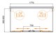 CEZARES Molveno Душевой уголок прямоугольный размер 180x90 см двери раздвижные профиль - хром / стекло - прозрачное MOLVENO-AH-2/2-180/90-C-Cr-IV
