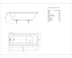 AQUATEK Акриловая ванна Мия 175x70 прямоугольная, без каркаса и экрана MIY175-0000001.02