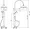 CEZARES Lord Душевая колонна со смесителем, верхним и ручным душем - фото 46202