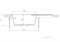 AQUATON Амира Мойка с крылом для кухни круглая, литьевой мрамор, ширина 78 см - фото 55931