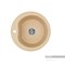 AQUATON Мида Мойка для кухни круглая, литьевой мрамор, ширина 51 см - фото 56083
