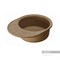 AQUATON Чезана Мойка с крылом для кухни круглая, литьевой мрамор, ширина 56,8 см - фото 56191