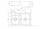AQUATON Делия 78 Мойка для кухни двойная прямоугольная, литьевой мрамор, ширина 78 см - фото 56282
